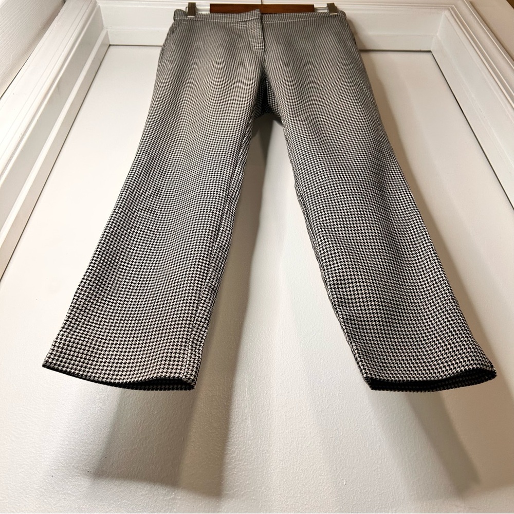 Zara Black & White Houndstooth Pants - Size Small - Picture 3 of 12